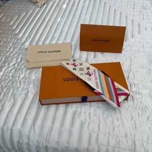 Louis Vuitton Multicolor Silk bb bandeau brand new
